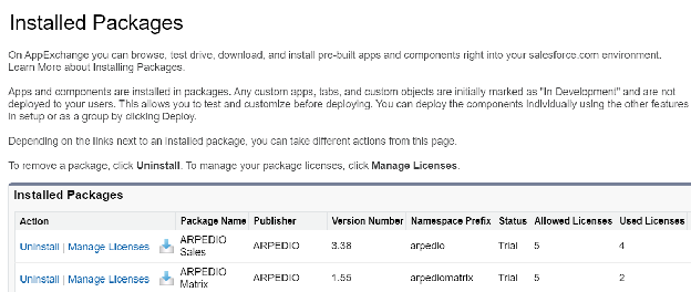 The Manage Licenses screen with the Add Users button in Salesforce Setup